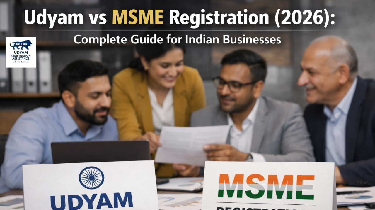 Udyam vs MSME Registration 2026: Difference, Meaning & Online Process India